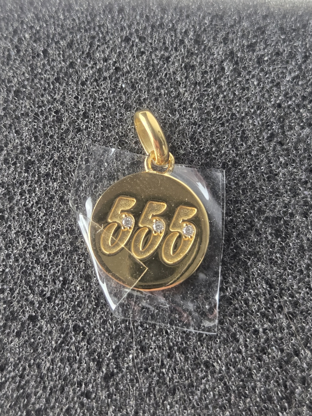 Thomas Sabo Gold Plated'555' Number Pendant Charm
